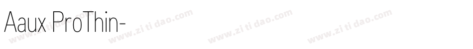 Aaux ProThin字体转换